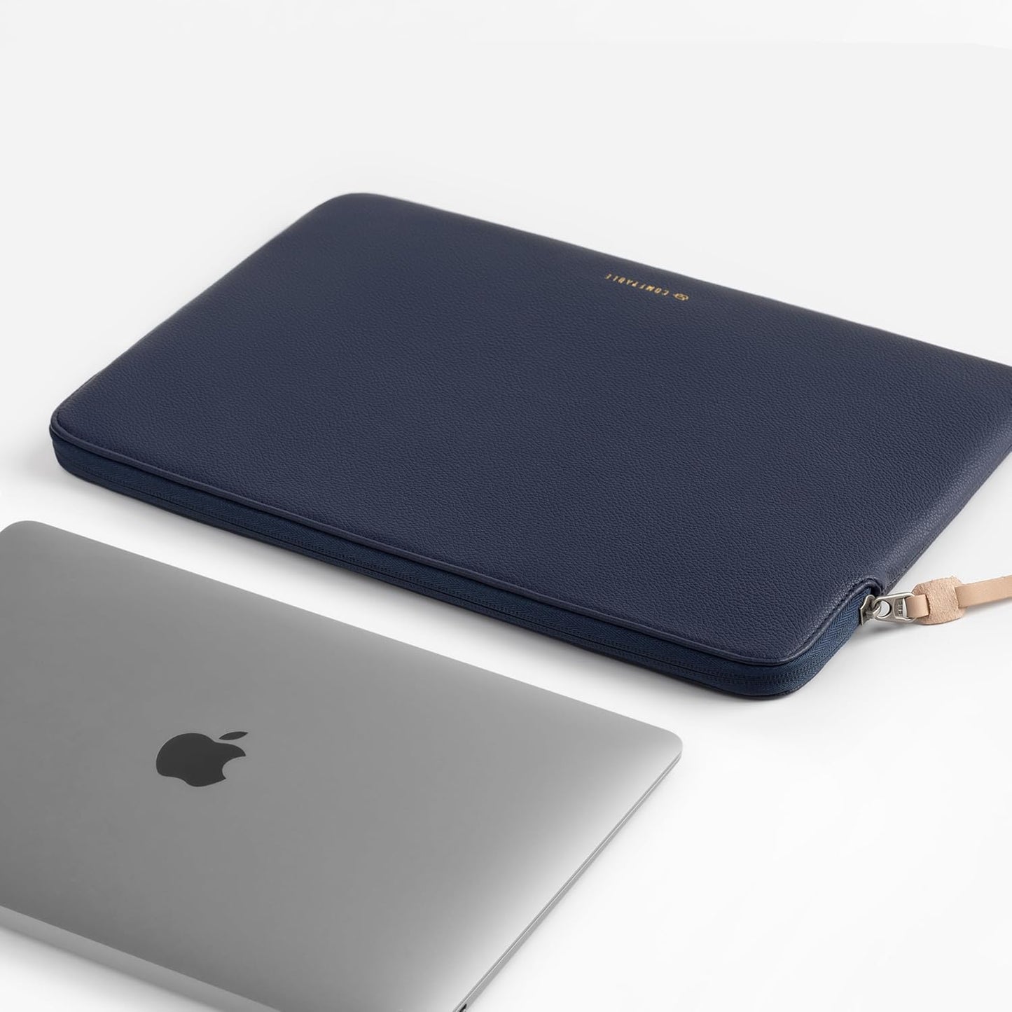Comfyable Slim Protective Laptop Sleeve Compatible with 13/14 Inch MacBook Air & MacBook Pro M5/M4/M3/M2 Pro/Max 2026, Mac Travel Case, Laptop Pouch, Slim PU Leather Cover, Brown
