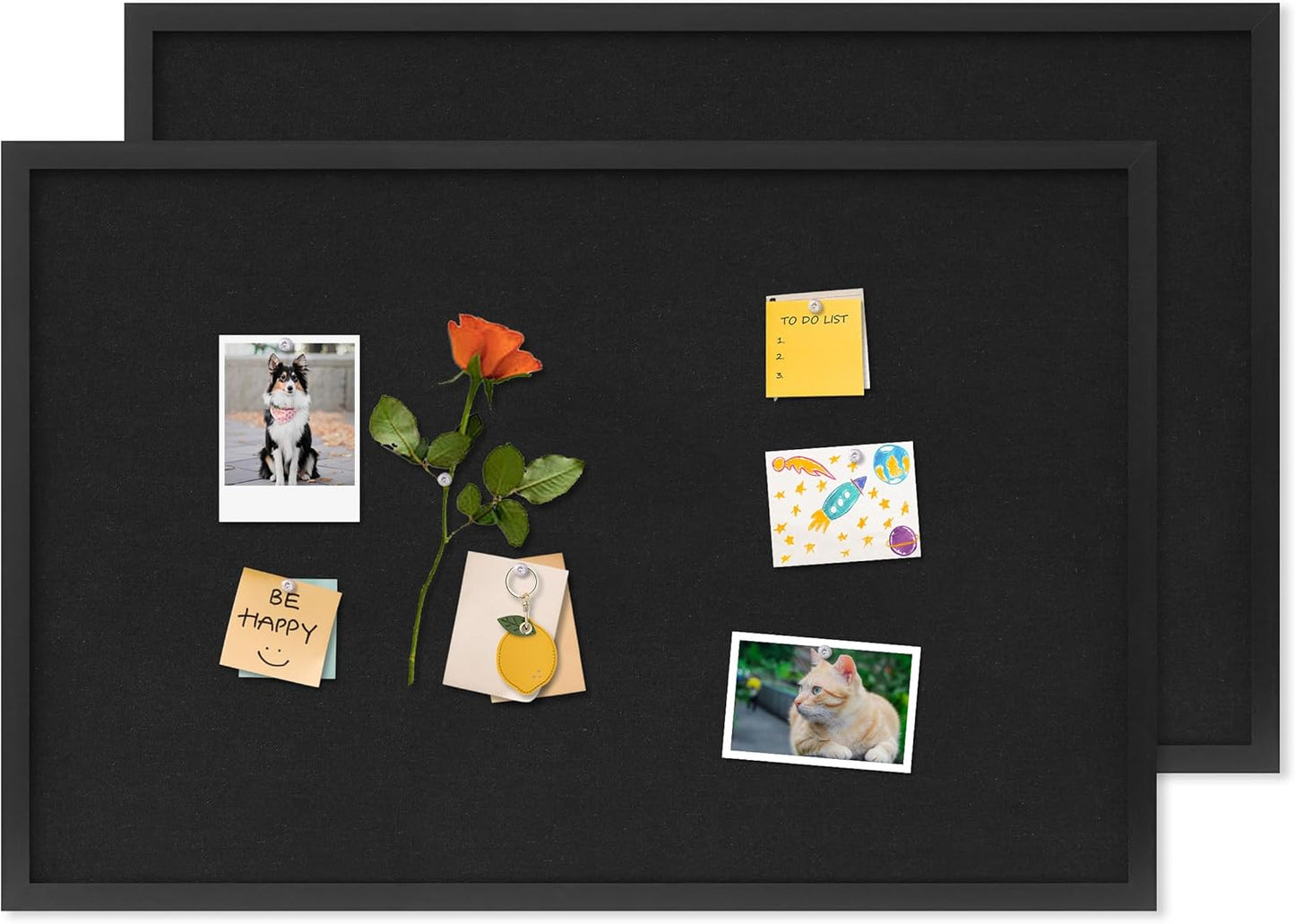 DAHAPYBOO Cork Board with Linen White,Bulletin Board 17"x12" Hanging Corkboards for Office Home School Message Board or Vision Board Decoration.