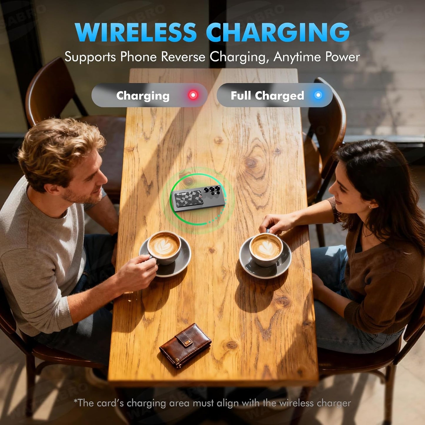 Wallet Tracker Card for iOS & Android, 6-13 Year Battery Slim Bluetooth Smart Card, Credit Card Size Smart GPS for Wallet Passport, Works with Apple Find My & Google Find Hub, Wireless Charging (1)