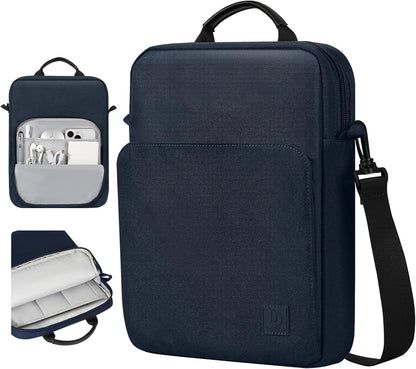 Dadanism 9-11 Inch Tablet Sleeve Bag Carrying Case with Shoulder Strap for iPad (A16) 11", iPad 10th Gen 10.9", iPad Air M4/Pro M5 11", iPad 9/8/7th 10.2", Galaxy Tab A11+ Plus 11", Cloudy Pink