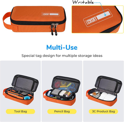 ECHSRT Large Pencil Case, Aesthetic Pen Pouch with Big Capacity, Minimalist Portable Stationery Bag with Handle for Office Organizer Aesthetic Pencil Cases