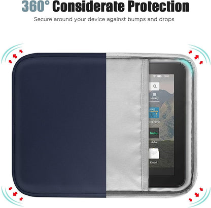 TiMOVO 9-11" Tablet Sleeve Bag for iPad 11-inch A16 2025, iPad 10.9"/10.2"| Air 11 Inch/5th/4th Gen. 10.9", Galaxy Tab A9+/A11Plus 11", Protective Bag with Pocket, Black
