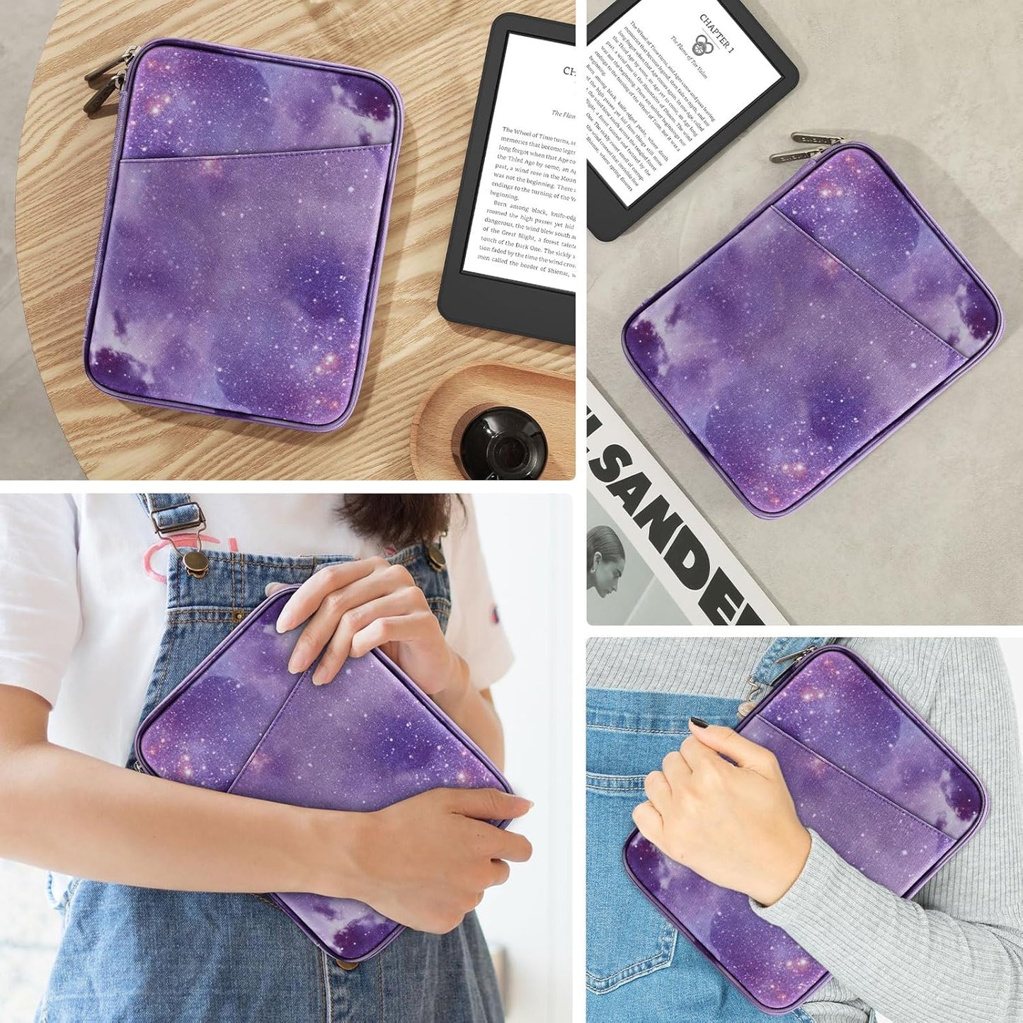 MoKo 9-11 Inch Tablet Sleeve Case, Fits New 11inch iPad Air M4/Pro M5, iPad A16 11", i-Pad 10/9/8/7th/Air 5/4th 10.9"/10.2", Tab S9/S8 11", Protective Bag Carrying Case with Pocket, Dark Gray