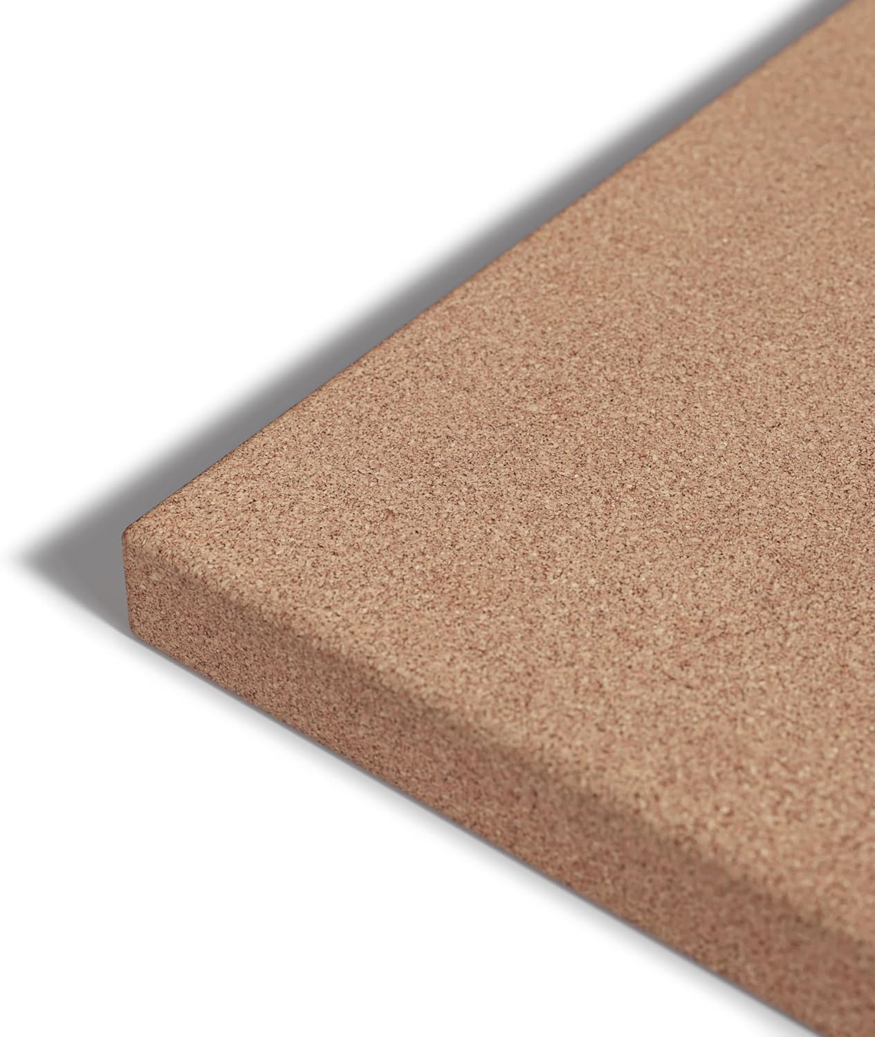 U Brands Cork Canvas Bulletin Board, 14" x 14" Inches, Frameless (463U00-04)