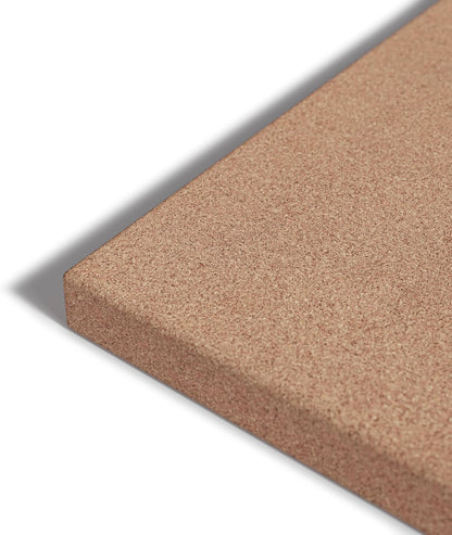 U Brands Cork Canvas Bulletin Board, 14" x 14" Inches, Frameless (463U00-04)