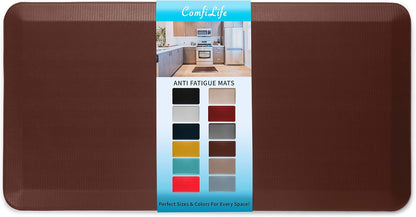 ComfiLife Anti Fatigue Floor Mat – 3/4 Inch Thick Kitchen Mats for Floor, Standing Desk Mat, Kitchen Rug – Comfort at Home, Office – Durable – Stain Resistant – Non-Slip Bottom (20" x 32", Black)