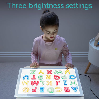 tickit Light Panel | Rectangular | Ultra Bright LED | Adjustable Brightness | Light Board for Kids | Tracing, Sensory Exploration and Color Mixing