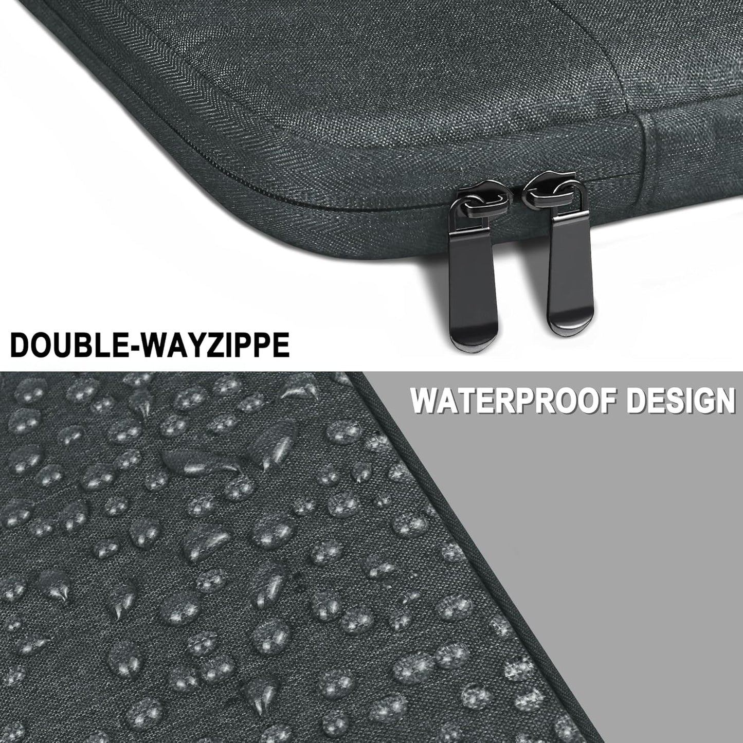 Laptop Sleeve 14 Inch, Water Resistant Traveling Computer Cover with Handle, Shockproof Protective Carrying Laptop Case Compatible for 14 Inch MacBook Air/Pro, HP, Dell, Asus, Lenovo, Black