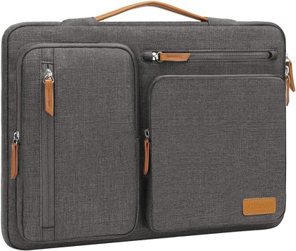 MOSISO 360 Protective Laptop Case 16 inch, 15-15.6 inch Laptop Sleeve Compatible with MacBook Pro 16, HP Acer Dell Lenovo ASUS, Side Open Carrying Case with 4 Zipper Pockets&Handle, Black