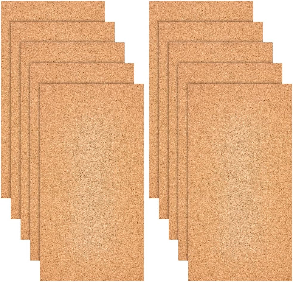 OLYCRAFT 2PCS Square Bulletin Boards 6 x 6 inch Non Self-Adhesive Wood Cork Board 0.6 inch Thick Square Cork Board Cork Tiles for Wall Decoration, Party and DIY Crafts Supplies
