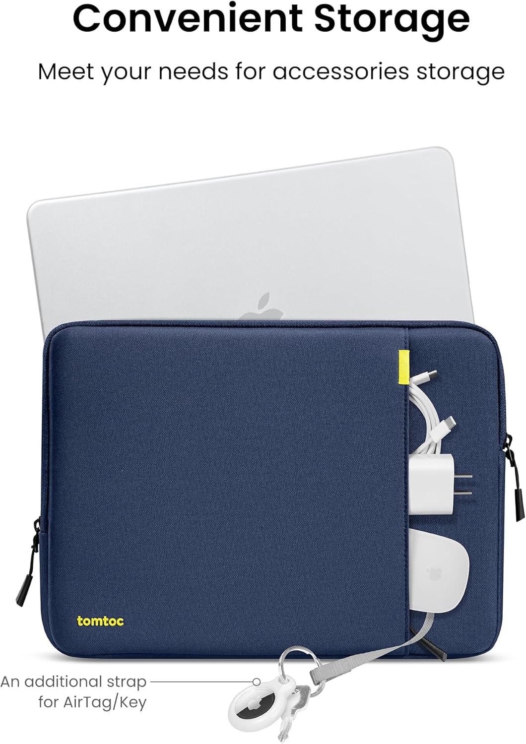 tomtoc 360° Protective Tablet Sleeve for 2026 iPad Air 11-inch (M4/M3/M2), iPad Pro 11-inch (M5/M4/4th/3rd/2nd/1st Gen) with Magic Keyboard/Smart Keyboard Folio, 11" iPad Water-Resistant Tablet Case