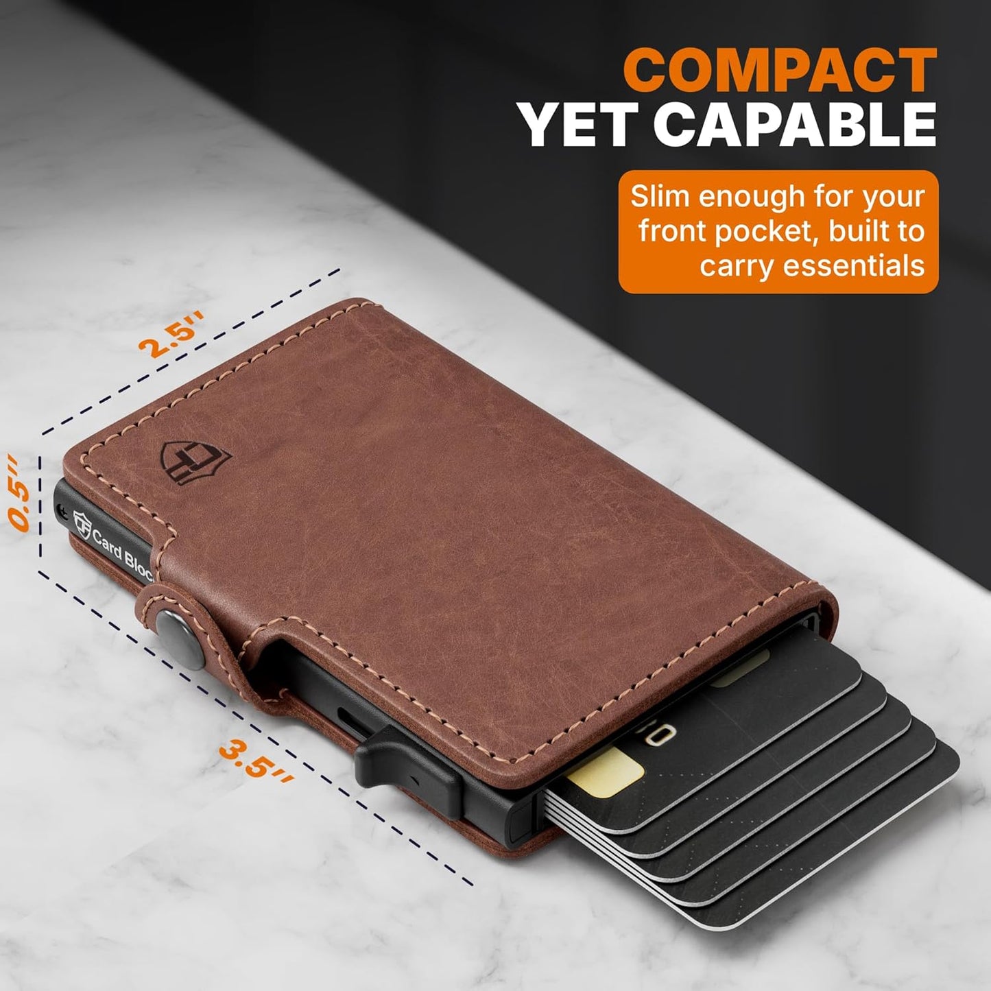 Conceal Plus Wallet Finder Slim Tracker, 5-Year Battery Life - Never Needs Charging, Track Wallet, Backpack, Luggage and More, Works with Apple Find My iOS Only (Android Not Supported)