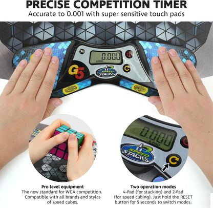 Speed Stacks | Cubing Pack (G5 Timer and Mat) | Accuracy to .001 Seconds | Designed for Competitive Cubing | Endorsed by the World Cubing Association