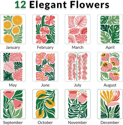 KONVINIT Small Desk Calendar 2026-2027, 6.3" x 3.1", 2026 Desk Calendar - Runs From January 2026 Until December 2027, 24 Months Mini Desktop Calendar for School, Home and Office Supplies