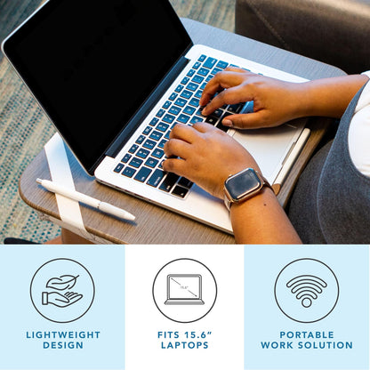 LAPGEAR Designer Lap Desk with Phone Holder and Device Ledge - Arrow Stripes - Fits up to 15.6 Inch Laptops - Style No. 45411