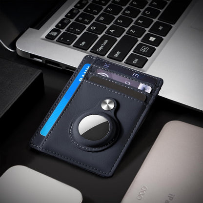 Slim Minimalist Front Pocket Air Tag Wallet, RFID Blocking Card Holder Wallet with Airtag Holder