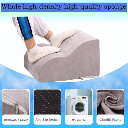 Foot Rest for Under Desk at Work.Multifunctional 3-Tier Foot Stool,with Washable Footrest.for Under Desk,Office Chair Gaming Chair & Sofa,Leg Elevation Pillow,Supports Posture-Brown