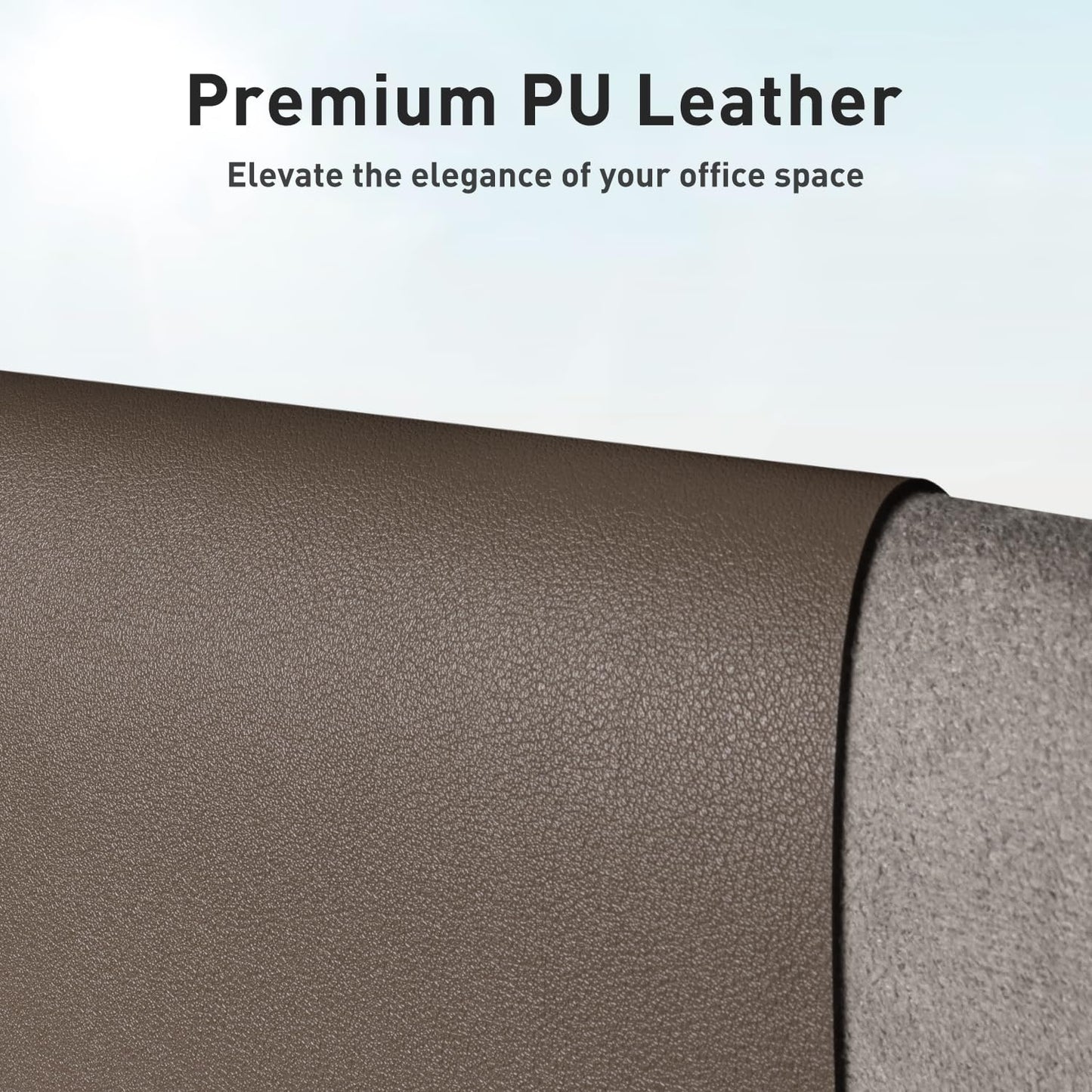 Aothia Leather Desk Pad Protector, Mouse Pad, Office Desk Mat, Non-Slip PU Leather Desk Blotter, Laptop Desk Pad, Waterproof Desk Writing Pad for Office and Home (Black,36" x 17") - Colors B