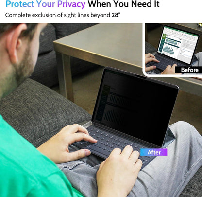 Peslv Magnetic Privacy Screen for Surface Laptop 6/5/4/3/2/1 13.5 Inch, Removable Anti Blue Light Glare Filter, Black Security Private Apy Block Protector