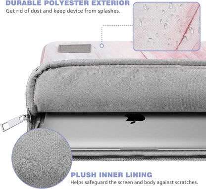 MoKo 9-11 Inch Tablet Sleeve Bag Carrying Case Fits iPad Pro 11 M5/Air M3, iPad A16 2025, i-Pad 10th 10.9, i-Pad 9/8/7th Gen 10.2, iPadAir 5/4th 10.9, Tab S8 11"/Tab A 10.1,Cloudy Pink