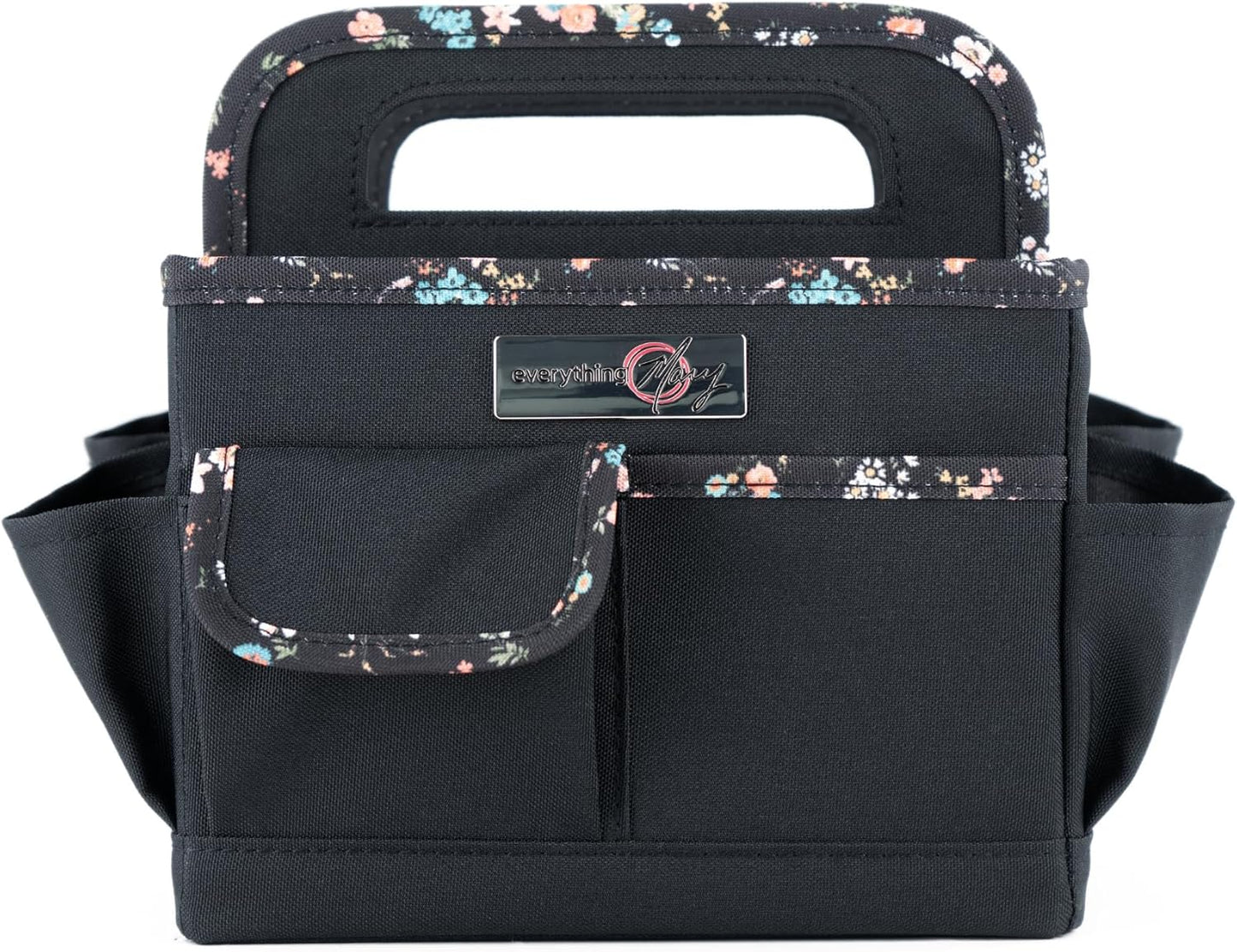 Everything Mary Craft Caddy, Tan Dot - Art Storage for Supplies & Crafts - Supply Organizers Tote for School Classroom, Office, and Home - Organization for Makeup & Nurses