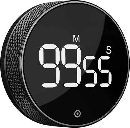 BlueSnail Kitchen Timer with LED Digital Display Smart Efficana for Home Classroom Gym Office, Volume and Brightness Adjustable Productivity Timer