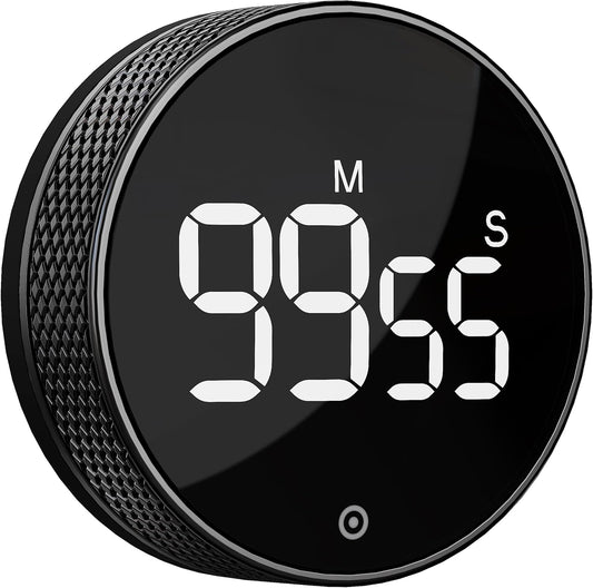 BlueSnail Kitchen Timer with LED Digital Display Smart Efficana for Home Classroom Gym Office, Volume and Brightness Adjustable Productivity Timer