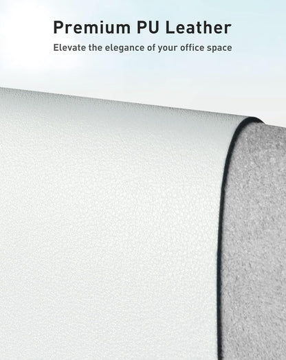 Aothia Non-Slip PU Leather Waterproof Laptop Desk Pad Protector, Blotter Mat, Writing and Mouse Pad for Office & Home, Beige, 23.6" x 13.7" - Colors A