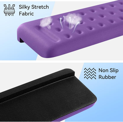 Sushret L-Shaped Desk Elbow Pad for Desk, 2-Pack Memory Foam Elbow Rest for Desk Edge Cushion, Non-Slip Ergonomic Arm Rest for Wrist, Palm & Forearm Support, Office Home, Separate Design, Black