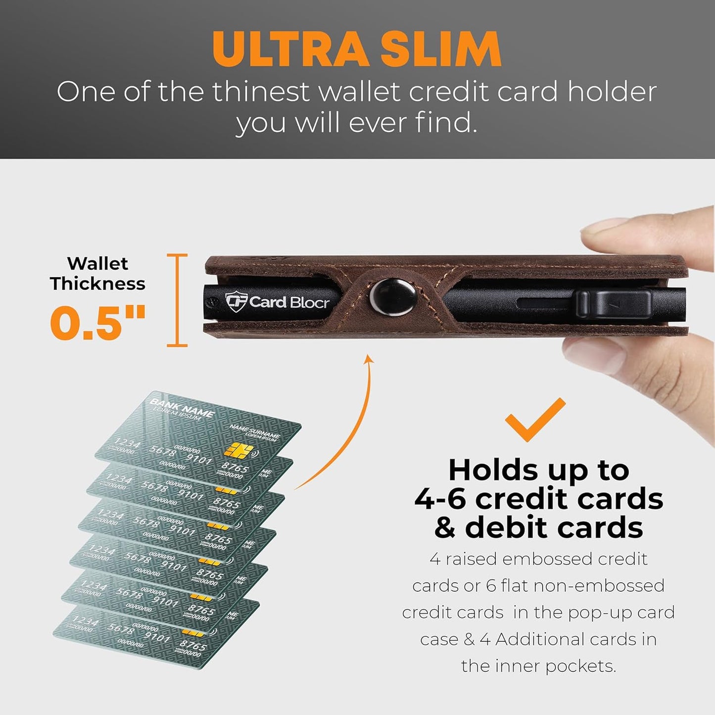 Conceal Plus Wallet Finder Slim Tracker, 5-Year Battery Life - Never Needs Charging, Track Wallet, Backpack, Luggage and More, Works with Apple Find My iOS Only (Android Not Supported)