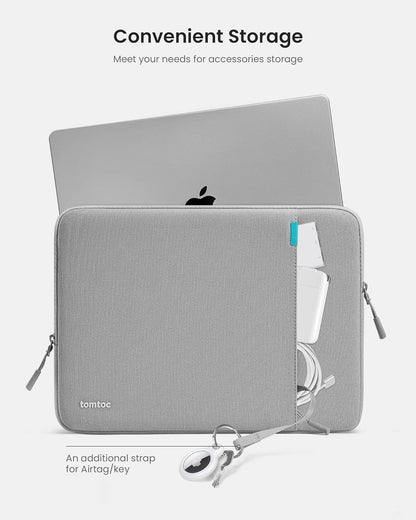 tomtoc 360 Protective Laptop Sleeve Set for 14-inch MacBook Pro M5 Pro/Max (2026) A3426 A3427 A3434 M4/M3/M2/M1 A3112 A3401 A3185, Water-Resistant Lapop Case Bag with Accessory Pouch for Dell XPS 14