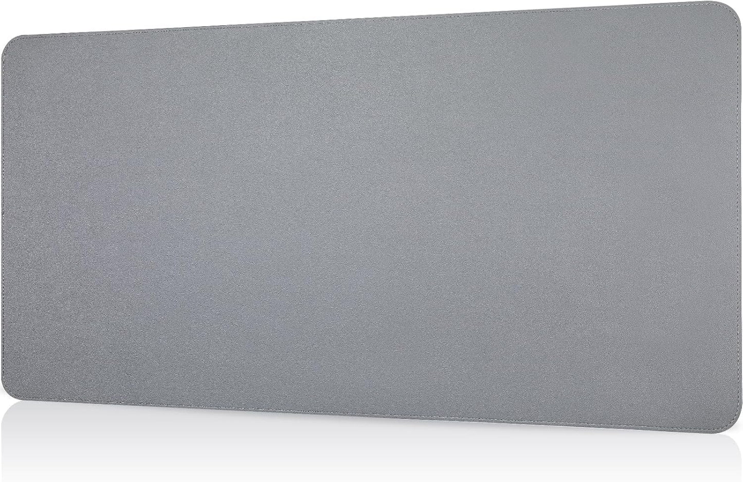 Dual-Sided Desk Pad, Large Mouse Pad - Natural Cork & PU Leather Non-Slip Waterproof Desk Mats for Office and Home (Blue, 31.5" x 15.7")
