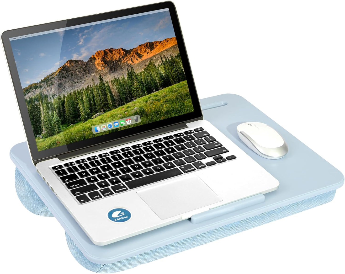 LAPGEAR Compact Lap Desk – Fits Up to 14″ Laptops – Charcoal – Style No. 43105