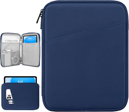 Dadanism 9-11" Tablet Sleeve Bag Carrying Case for iPad (A16) 11th Gen 11", iPad 10th Gen 10.9" Air 5/4, iPad Air M4/Pro 11", iPad 9/8/7th, Galaxy Tab A11+ Plus 11", Remarkable 2 10.3", Black