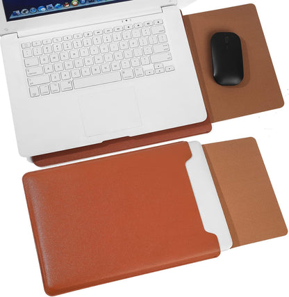 13.3-14" Laptop Sleeve, Blue, Compatible with Laptops 13.3"-14", Protects from Scratches, Water Damage, Multi-Functional Mouse Pad