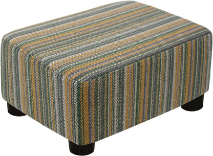 CAROLMADE Small Foot Stool Ottoman Footstool with Legs Under Desk Footrest for Living Room Bedroom and Office, Soft Ivory White
