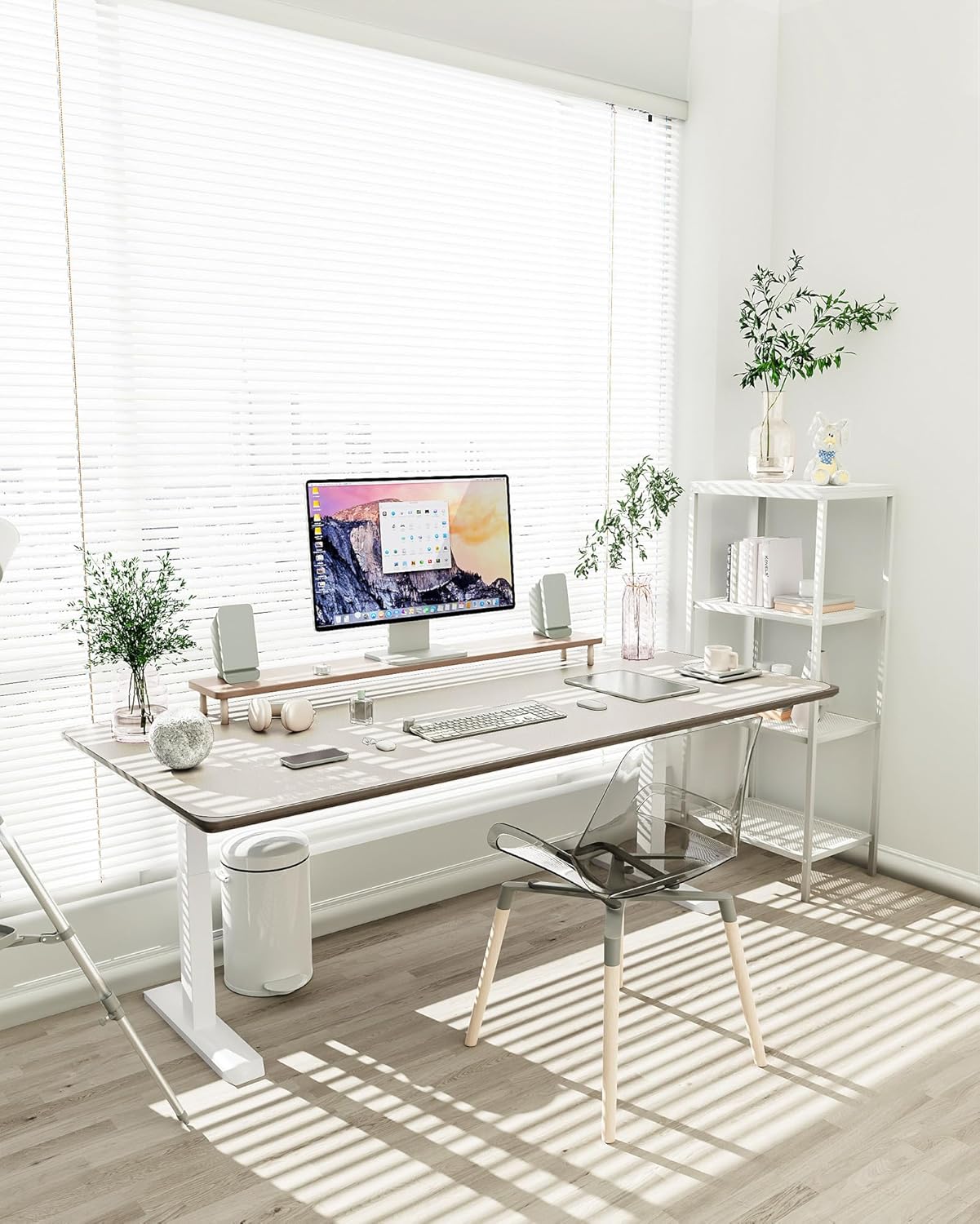 YSAGi Non-Slip Leather Desk Pad, Waterproof Laptop Computer Desk Keyboard Mat, Table Protector Blotter Mat, Large Mouse Pad for Office/Work/Home/Decor(Black, 31.5" x 15.7")