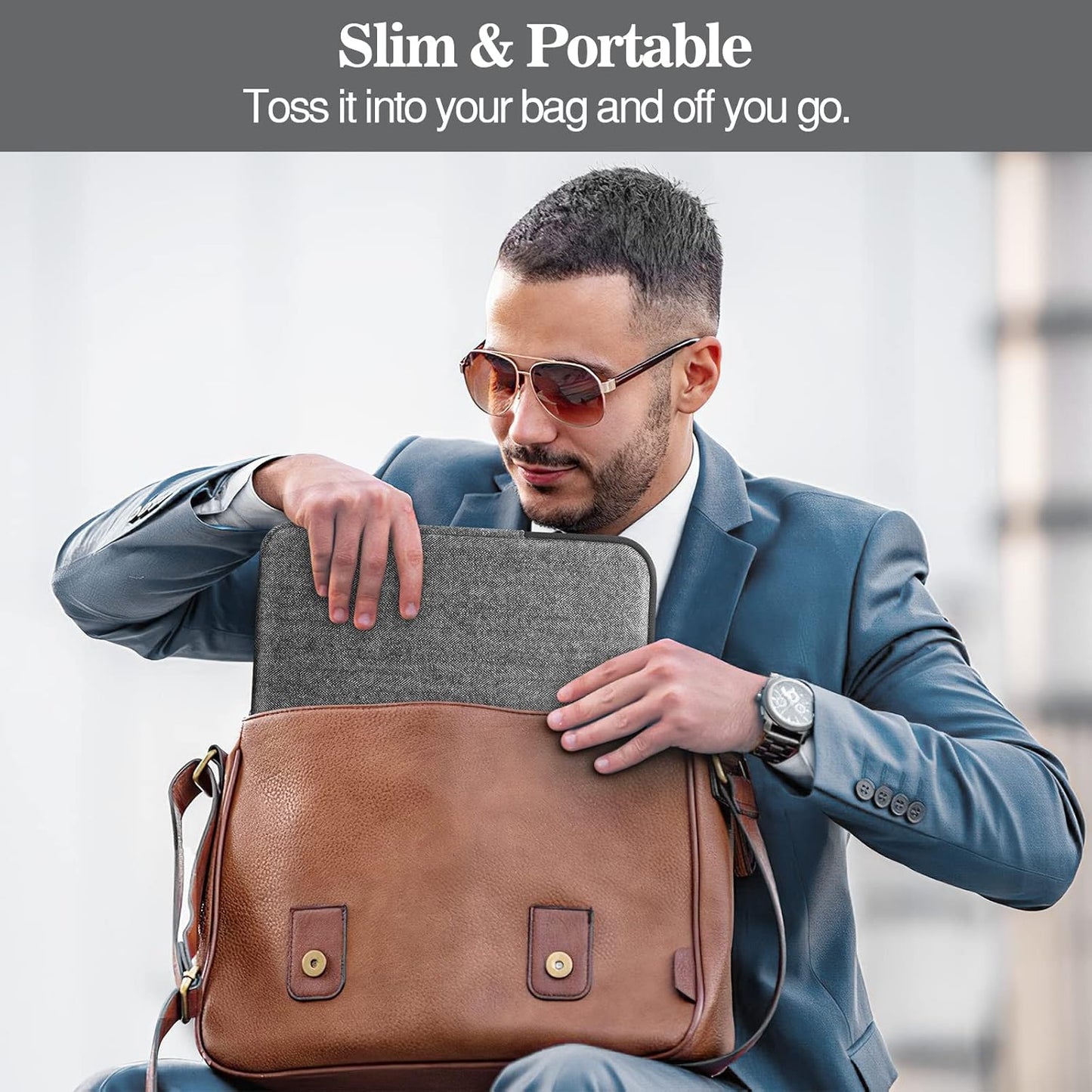 MoKo 7-8 Inch Tablet Sleeve Bag, Polyester Pouch Cover Case Fits iPad mini (A17 Pro) 8.3" 2024, iPad mini 6/5/4/3/2/1, Samsung Galaxy Tab S2 8.0, Tab A 8.0, ZenPad Z8s 7.9,Black