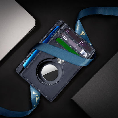 Slim Minimalist Front Pocket Air Tag Wallet, RFID Blocking Card Holder Wallet with Airtag Holder