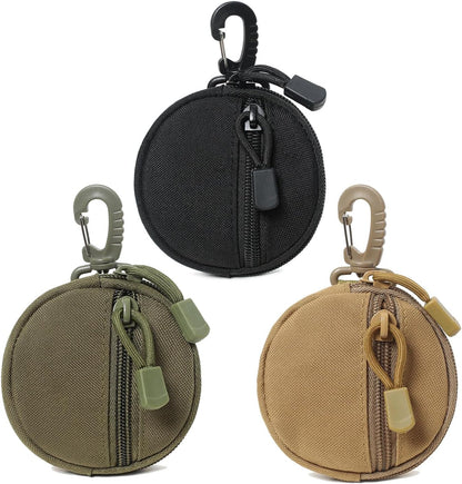 Tactical Belt Pouch Key Pouch Backpack Accessories Tactical Vest Attachments Small Molle Pouch EDC Wallet Travel Pill Container Portable