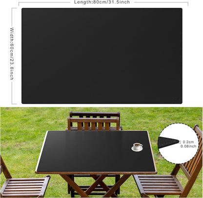 Cacoy 36" x 20" Leather Desk Mat for Home Office, Extra Large PU Leather Desk Pad Blotters, Waterproof Computer Keyboard Mat, Extended Gaming Mouse Pad, Desk Protector for Desktop and PC Laptop, Black