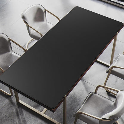 Cacoy 36" x 20" Leather Desk Mat for Home Office, Extra Large PU Leather Desk Pad Blotters, Waterproof Computer Keyboard Mat, Extended Gaming Mouse Pad, Desk Protector for Desktop and PC Laptop, Black