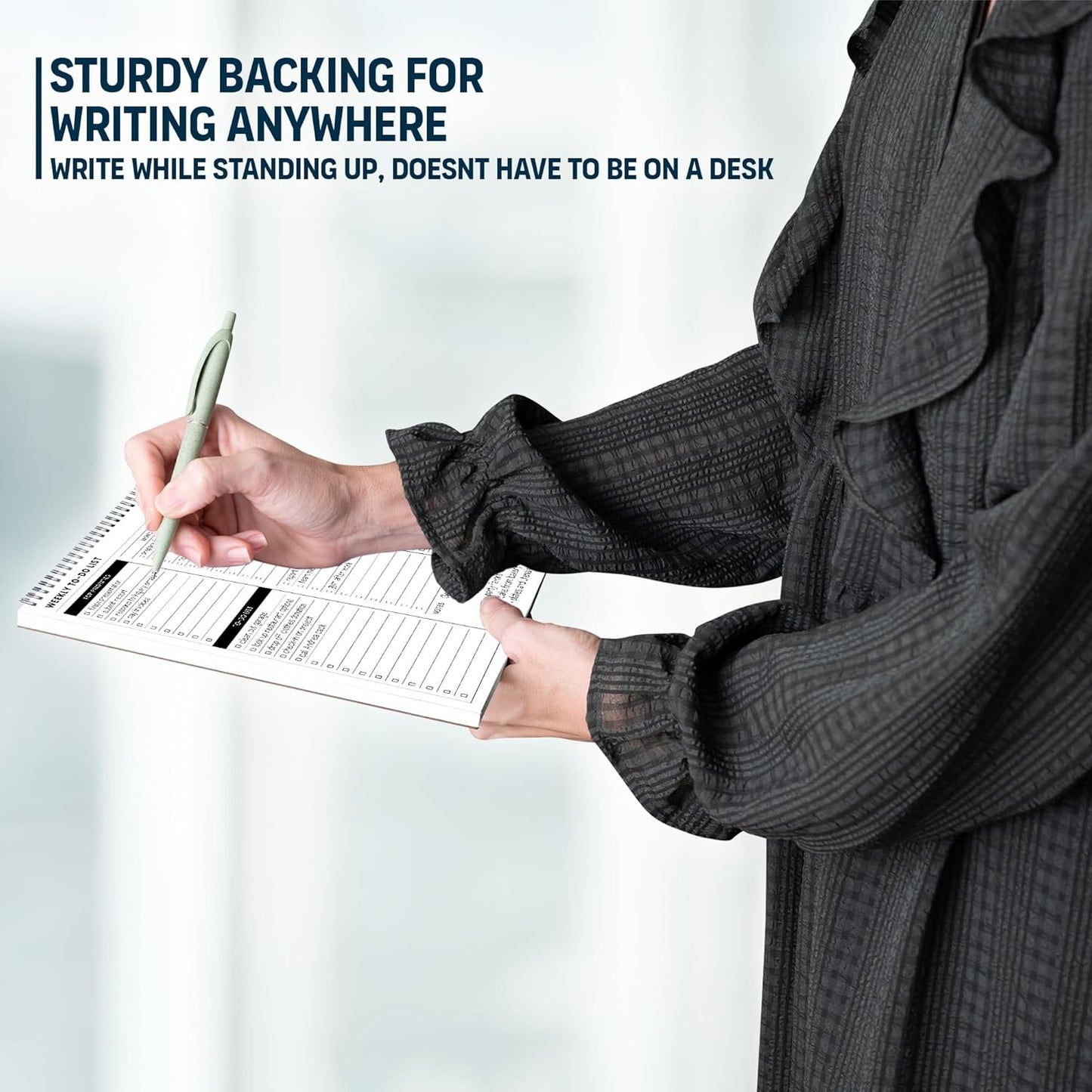 To Do List Notepad: With Multiple Functional Sections - Large Size 8.5x11" 52 Sheets - Tear Off Daily Planner Notebook - Task CheckList Organizer Agenda Pad for Work - Note, Plans, Goals, Grocery, and
