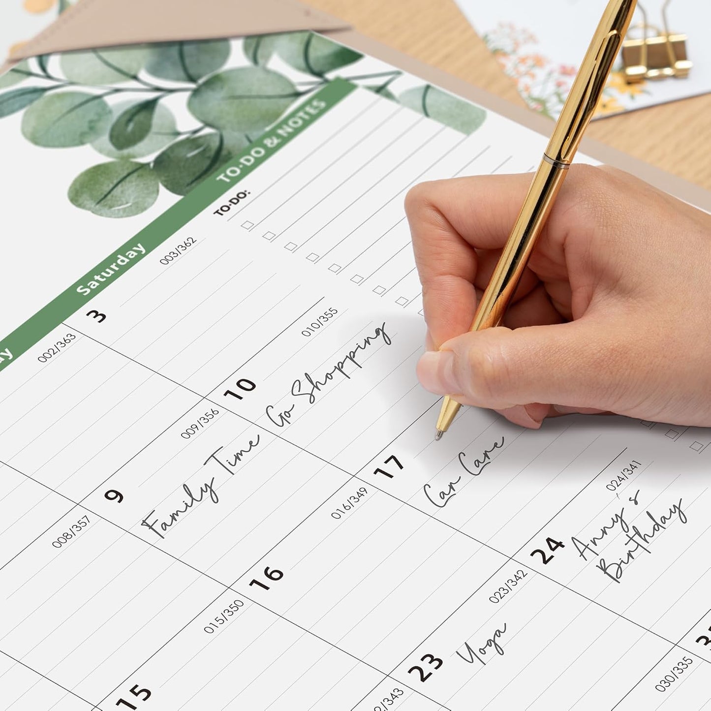 Large Desk Calendar 2026 with Desktop Mat, Cabbrix Desk Pad Calendar 22 x 17 Inch Covering January 2026 to June 2027, Desk Blotter Calendar 2026 for Home School and Office