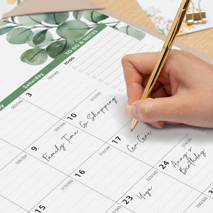Large Desk Calendar 2026 with Desktop Mat, Cabbrix Desk Pad Calendar 22 x 17 Inch Covering January 2026 to June 2027, Desk Blotter Calendar 2026 for Home School and Office