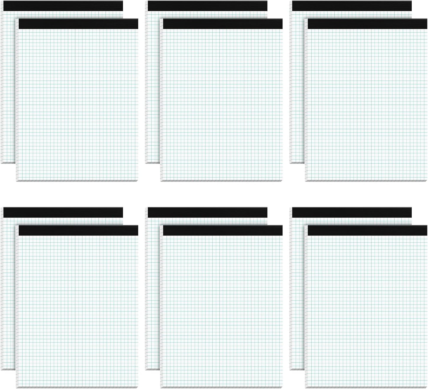 Zaviko Graph Paper Pad 8.5 x 11, 2 Pack, 4x4 Graph Ruled, Grid Paper Pad 8-1/2" x 11", Blueprint Quadrille Pad, Easy Tears Off, Grid Pad Notebook 8.5 x 11, White 70 GSM Graft Paper, 30 Sheets/Pad