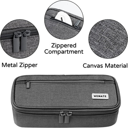 WEMATE Pencil Case, Large Storage Organizer, Makeup Bag, Teacher Must - have, Big Pencil Pouch, Marker Case for College