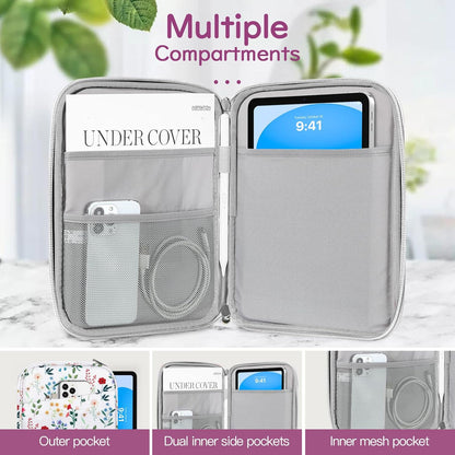 Dadanism 9-11" Tablet Sleeve Bag Carrying Case for iPad (A16) 11th Gen 11", iPad 10th Gen 10.9" Air 5/4, iPad Air M4/Pro 11", iPad 9/8/7th, Galaxy Tab A11+ Plus 11", Remarkable 2 10.3", Black