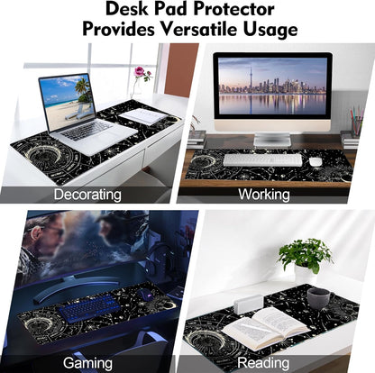 Galdas Mouse Pad For Gaming,Forest Background Pattern XXL XL Large Mouse Mat Long Extended MousePad Desk Mat Non-Slip Rubber Mice Pads Stitched Edges Thin (31.5 x 11.8 x 0.12 Inches) Tree