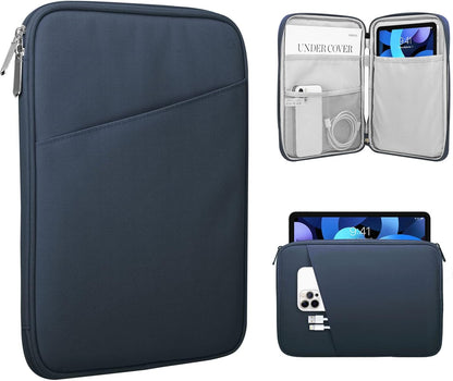 TiMOVO 9-11" Tablet Sleeve Bag for iPad 11-inch A16 2025, iPad 10.9"/10.2"| Air 11 Inch/5th/4th Gen. 10.9", Galaxy Tab A9+/A11Plus 11", Protective Bag with Pocket, Black